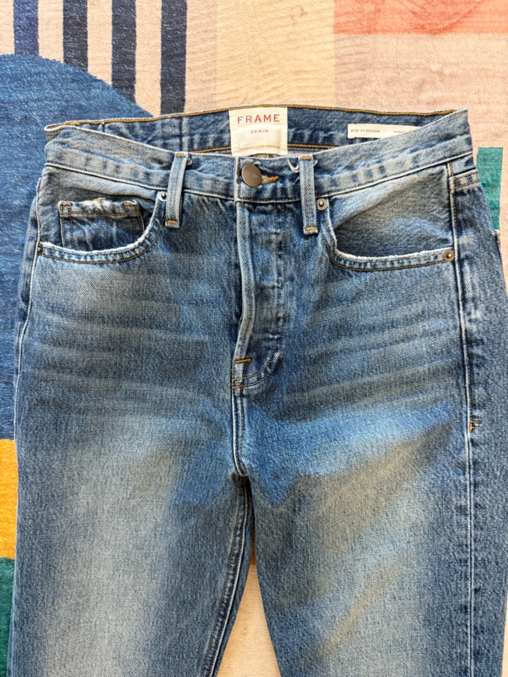 Frame Le Original Rigid Re-Release High Rise Skinny Jeans Light Wash 25